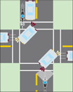 Pay Attention to Motorists  Making Right-Hand Turns