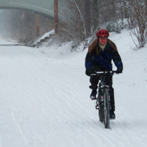 Biking in the winter