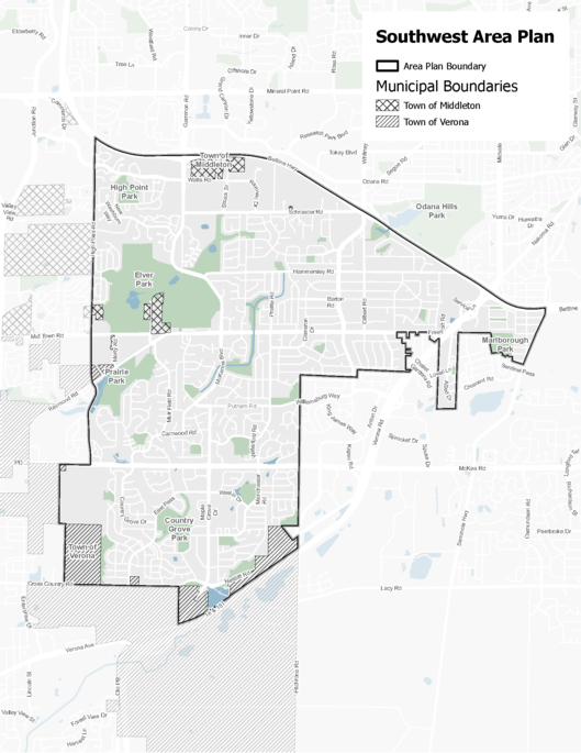 Southwest Planning Area Map