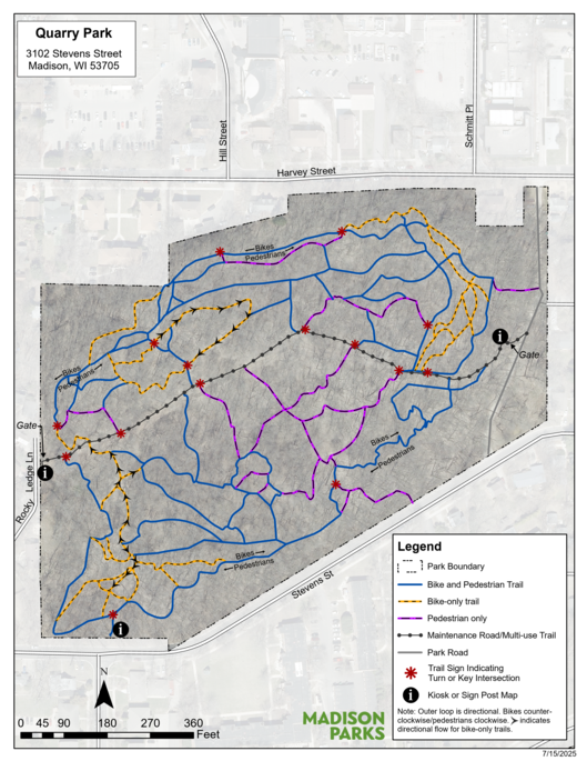 quarry park trail map