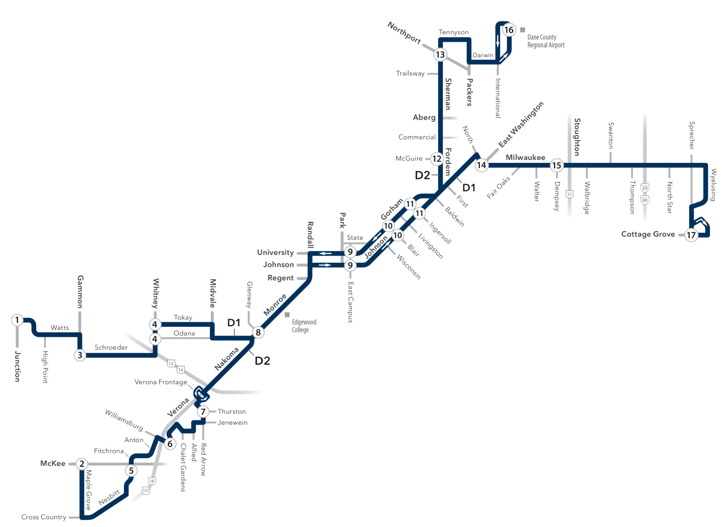 Route D map