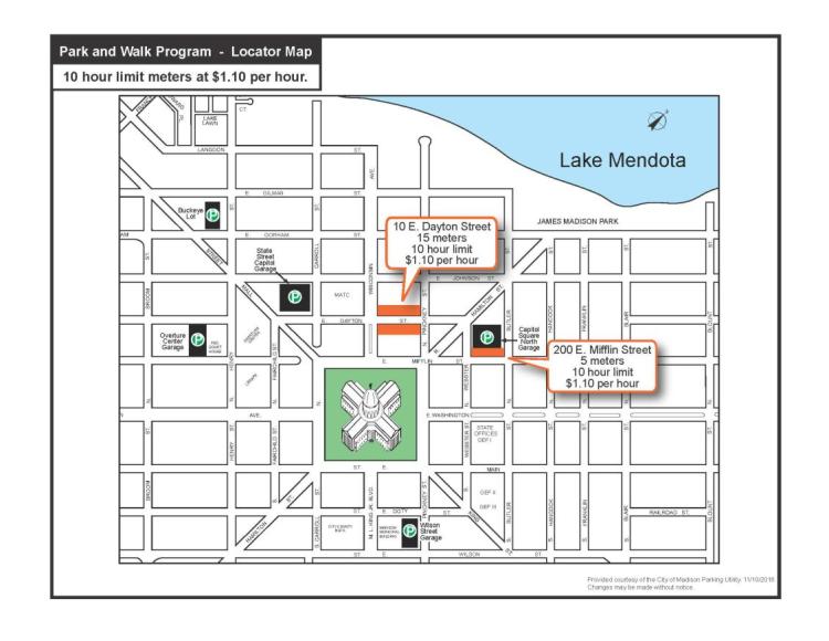 Park Walk Parking City of Madison WI