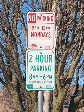 Unmetered Street Areas Parking City of Madison WI